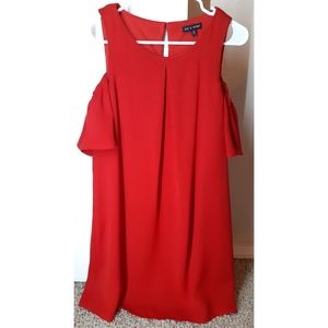 As you wish Small red dress coldsoulder